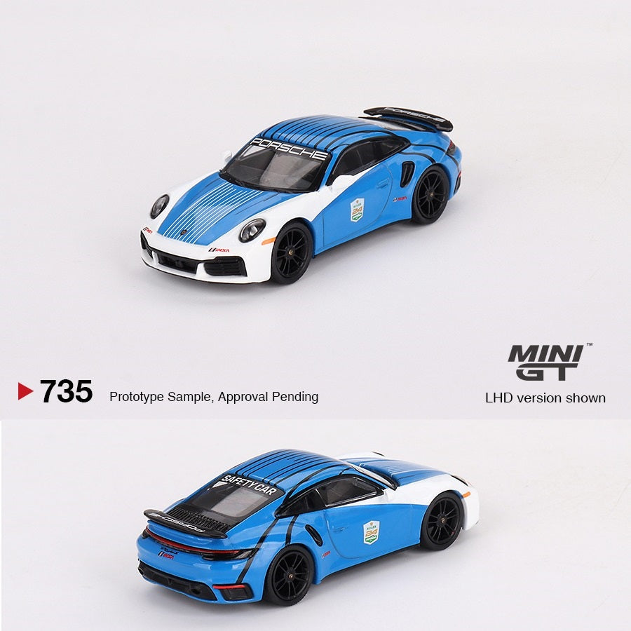 MINI GT 1/64 Porsche 911 Turbo S Safety Car 2023 IMSA