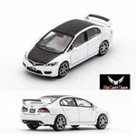PREORDER DCT 1/64 Honda Civic FD2 White / Black LL-021-90 (Approx. Release Date: APRIL 2024 and subject to the manufacturer's final decision)