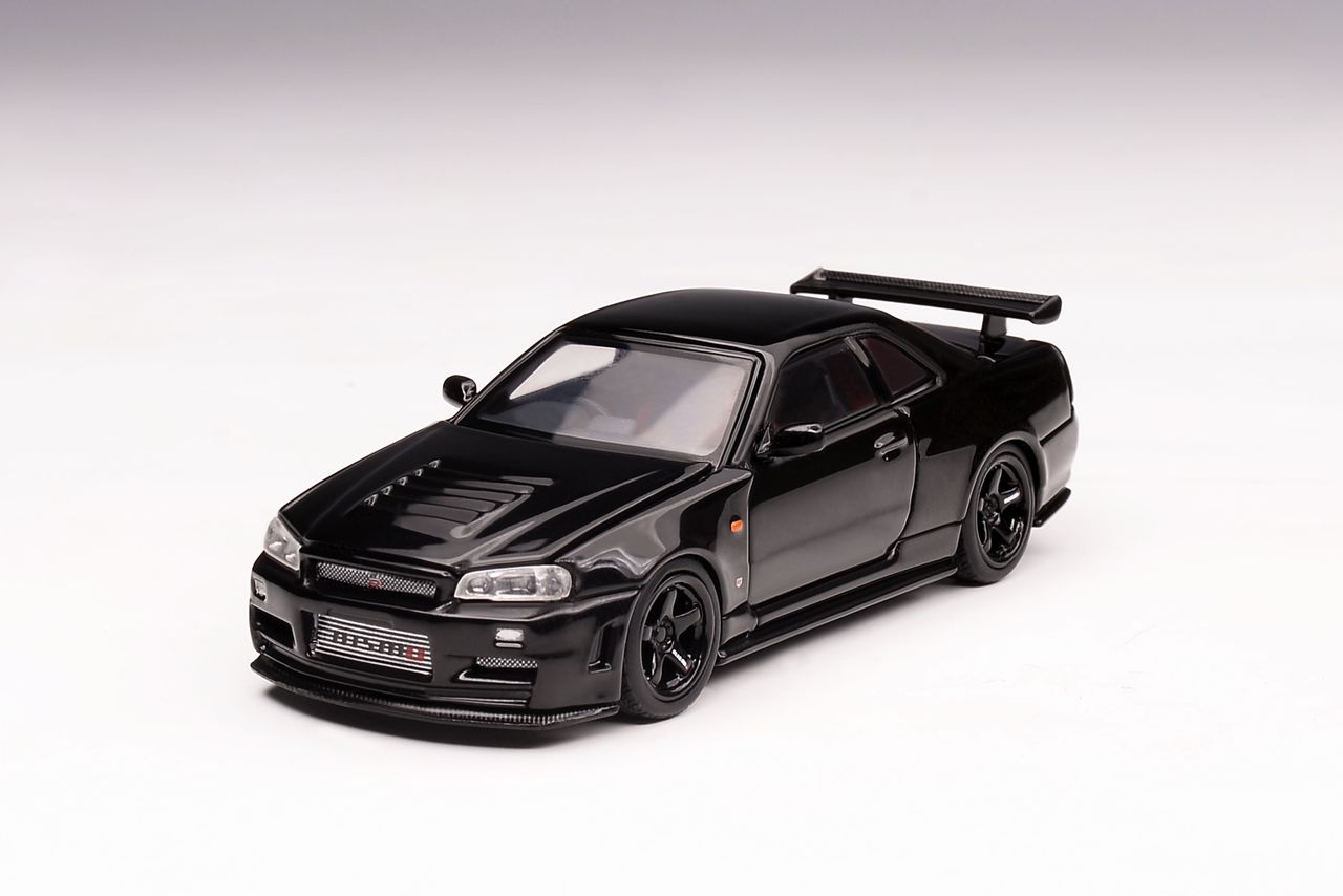 MOTORHELIX 1/64 NISSAN SKYLINE GT-R (R34) Z-TUNE - Pearl Black