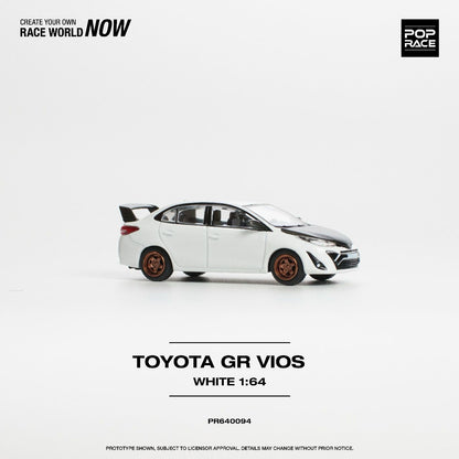 POPRACE 1/64 Toyota GR Vios - White PR640094