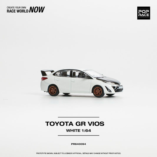 POPRACE 1/64 Toyota GR Vios - White PR640094