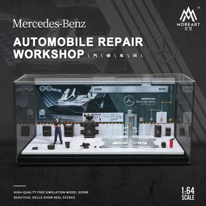 MOREART 1/64 AUTOMOBILE REPAIR WORKSHOP - Mercedes-Benz MO901206