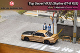 PREORDER FOCAL HORIZON 1/64 Top Secret Skyline GT-R R32 - GOLD (Approx. Release Date: MAY 2024 and subject to the manufacturer's final decision)