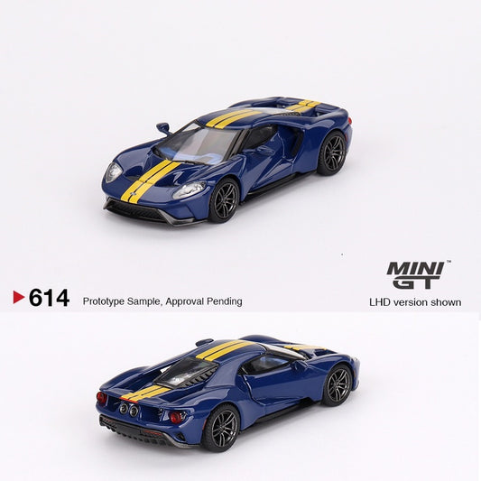 MINI GT 1/64 Ford GT Sunoco Blue LHD MGT00614-L