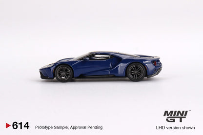 MINI GT 1/64 Ford GT Sunoco Blue LHD MGT00614-L