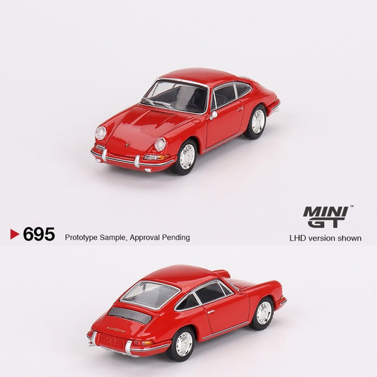 MINI GT 1/64 Porsche 901 1963 Signal Red LHD MGT00695-L