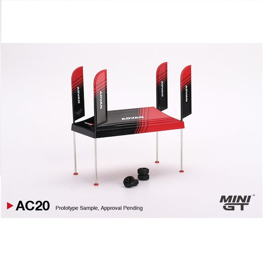 MINI GT 1/64 Paddock Service Tent Set - ADVAN MGTAC20