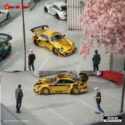 Star Model 1/64 RWB 964 GT Wing - Gold