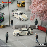 Star Model 1/64 RWB 964 GT Wing - Pearl White