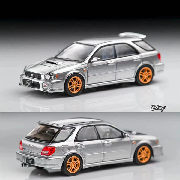 PREORDER Furuya 1/64 SUBARU Impreza WRX STi GG Wagon Version 7 - Silver (Approx. Release Date: MAY 2024 and subject to the manufacturer's final decision)