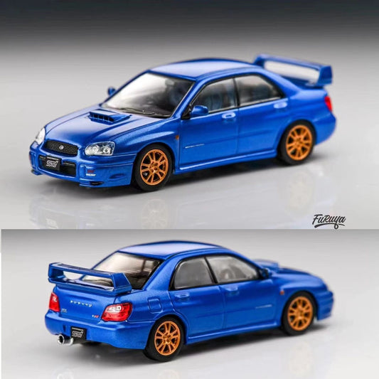 Furuya 1/64 SUBARU Impreza WRX STi GD Sedan Version 8 - Blue