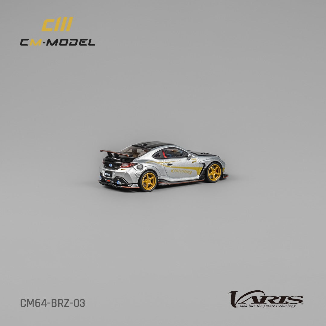 CM MODEL 1/64 SUBARU BRZ Varis ARISING-1 SILVER CM64-BRZ-03
