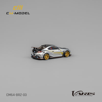 CM MODEL 1/64 SUBARU BRZ Varis ARISING-1 SILVER CM64-BRZ-03