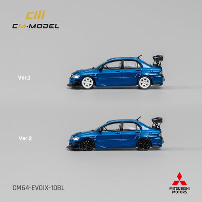 CM MODEL 1/64 Misubishi Lancer Evoix Metallic Blue CM64-EVOIX-10BL