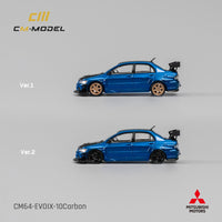 CM MODEL 1/64 Misubishi Lancer Evoix Metallic Blue Carbon CM64-EVOIX-10CR