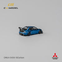 CM MODEL 1/64 Misubishi Lancer Evoix Metallic Blue Carbon CM64-EVOIX-10CR