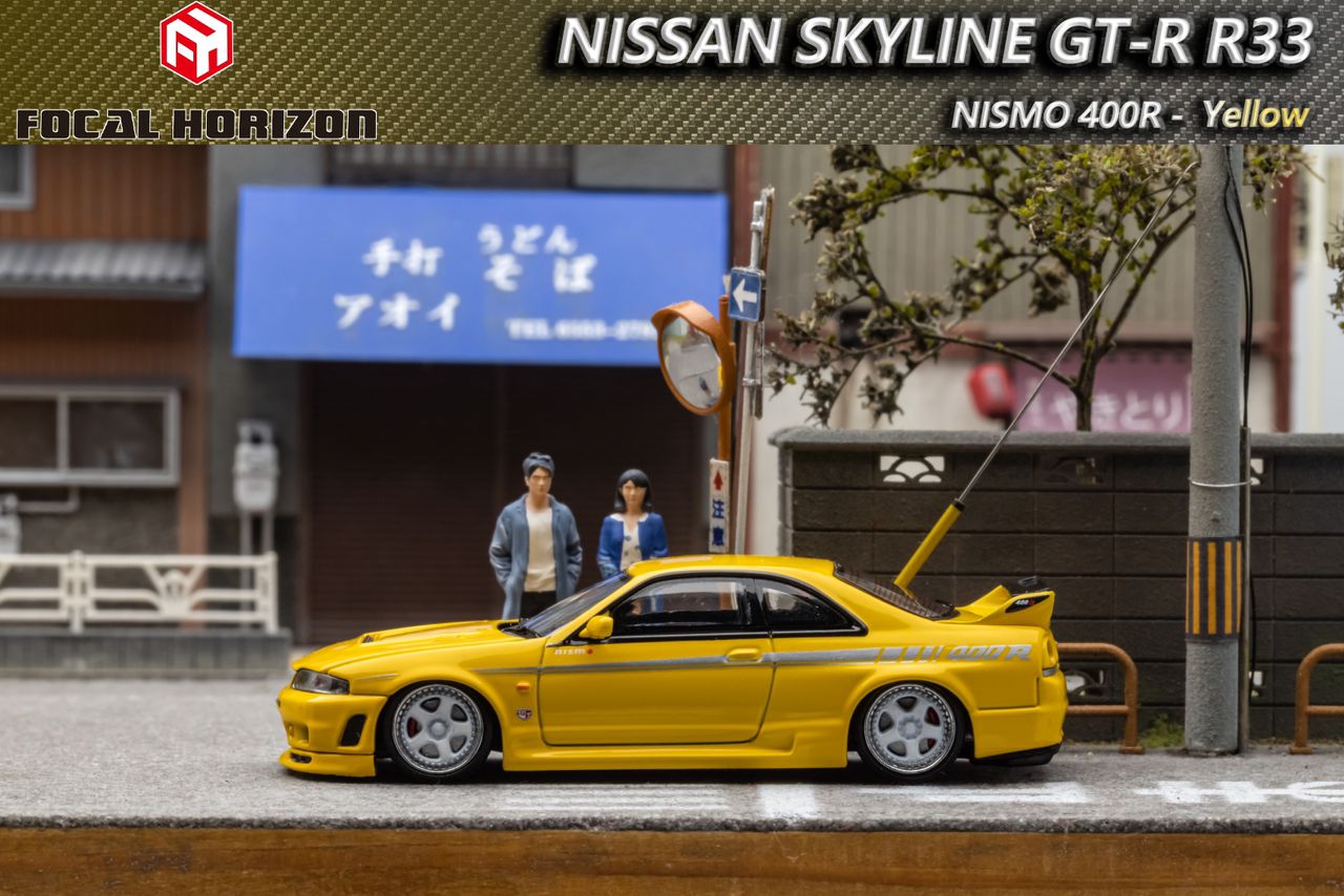 FOCAL HORIZON 1/64 Nismo 400R R33 Yellow