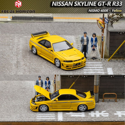 FOCAL HORIZON 1/64 Nismo 400R R33 Yellow