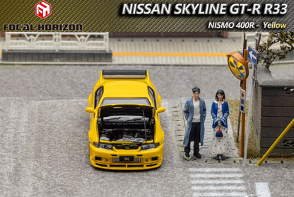 FOCAL HORIZON 1/64 Nismo 400R R33 Yellow