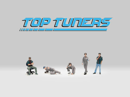 AMERICAN DIORAMA 1/64 Figure Set - Top Tuners AD-2412