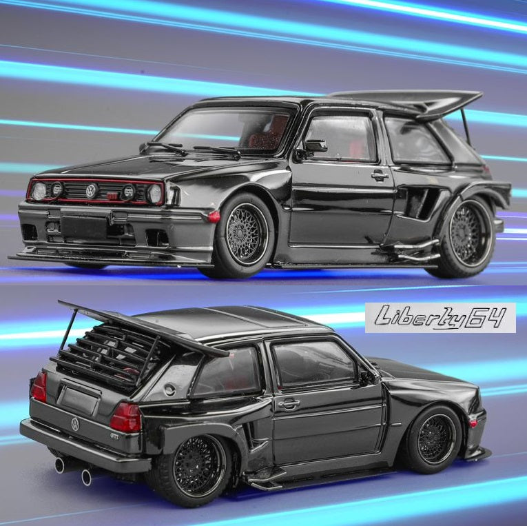 Liberty64 1/64 VW MK2 K.S Chrome Gunmetal Gray