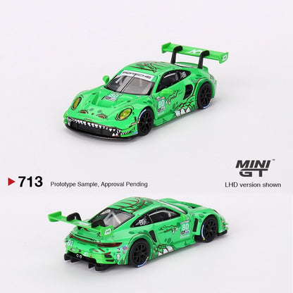 MINI GT 1/64 Porsche 911 GT3 R #80 GTD AO Racing 2023  IMSA  Sebring 12 Hrs MGT00713-L
