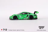 PREORDER MINI GT 1/64 Porsche 911 GT3 R #80 GTD AO Racing 2023  IMSA  Sebring 12 Hrs MGT00713-L (Approx. Release Date : JULY 2024 subject to manufacturer's final decision)