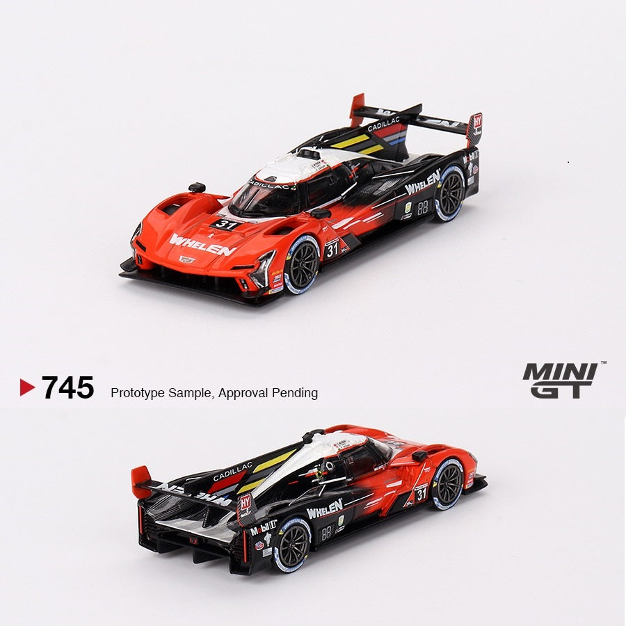 MINI GT 1/64 Cadillac V-Series.R #31  Whelen Engineering Cadillac Racing  2023 IMSA Sebring 12 Hrs Winner MGT00745-L