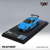PREORDER TPC 1/64 RE Amemiya FD3S RX-7 Blue (Approx. Release Date : JUNE 2024 subject to the manufacturer's final decision)