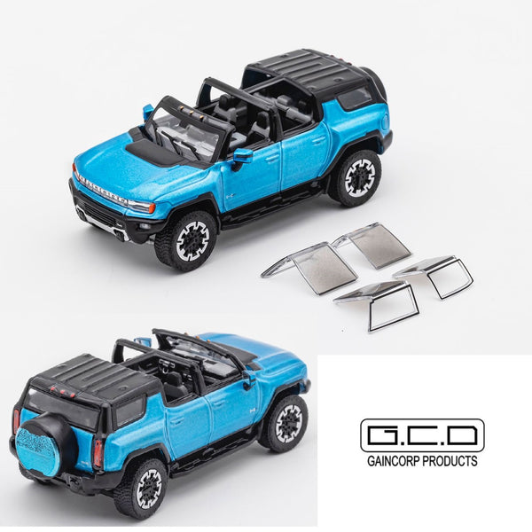 PREORDER GCD 1/64 Hummer EV SUV Blue KS-049-361 (Approx. Release Date: MAY 2024 and subject to the manufacturer's final decision)