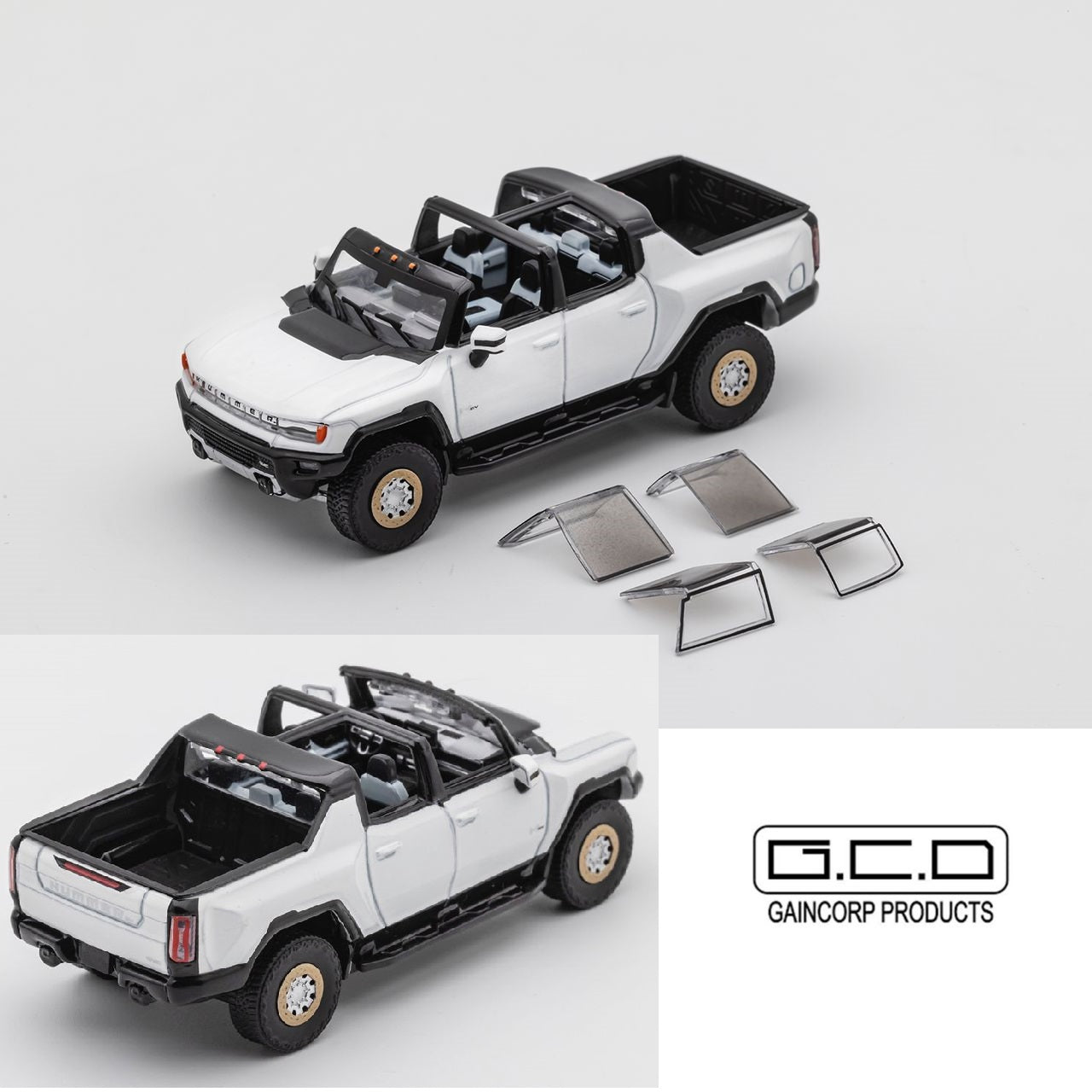 GCD 1/64 Hummer EV Pickup White KS-038-217