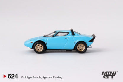 MINI GT 1/64 Lancia Stratos HF Stradale Azzuro Chiaro MGT00624-L