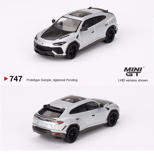 MINI GT 1/64 Lamborghini Urus Performante Grigio Nimbus LHD MGT00747-L