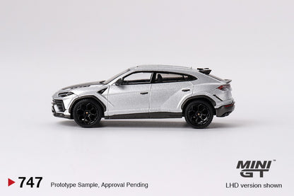 MINI GT 1/64 Lamborghini Urus Performante Grigio Nimbus LHD MGT00747-L