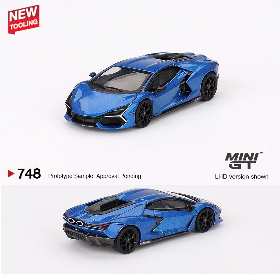 MINI GT 1/64 Lamborghini Revuelto Blu Eleos LHD MGT00748-L
