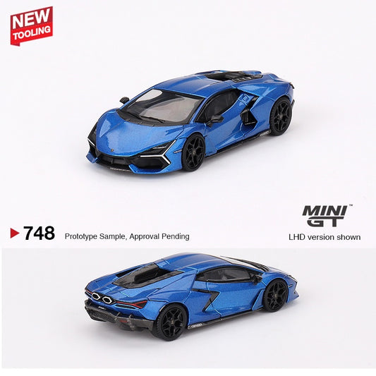 MINI GT 1/64 Lamborghini Revuelto Blu Eleos LHD MGT00748-L