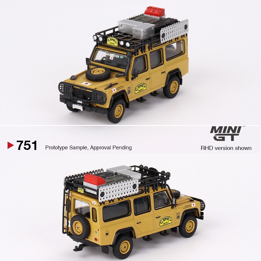 MINI GT 1/64 Land Rover Defender 110  1989 Camel Trophy Amazon Team Japan MGT00751-L