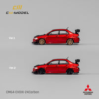 PREORDER CM MODEL 1/64 Mitsubishi Lancer Evoix Metallic Red with Carbon Hood CM64-EVOIX-24CARBON (Approx. Release Date : AUGUST 2024 subject to manufacturer's final decision)