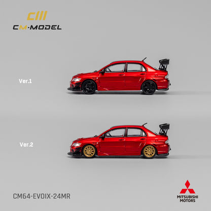 CM MODEL 1/64 Mitsubishi Lancer Evoix Metallic Red  CM64-EVOIX-24MR