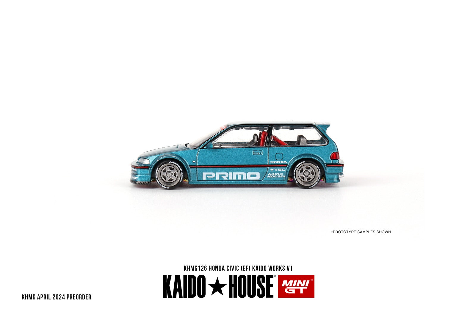 MINI GT x Kaido House 1/64 HONDA CIVIC (EF) KAIDO WORKS V1 KHMG126