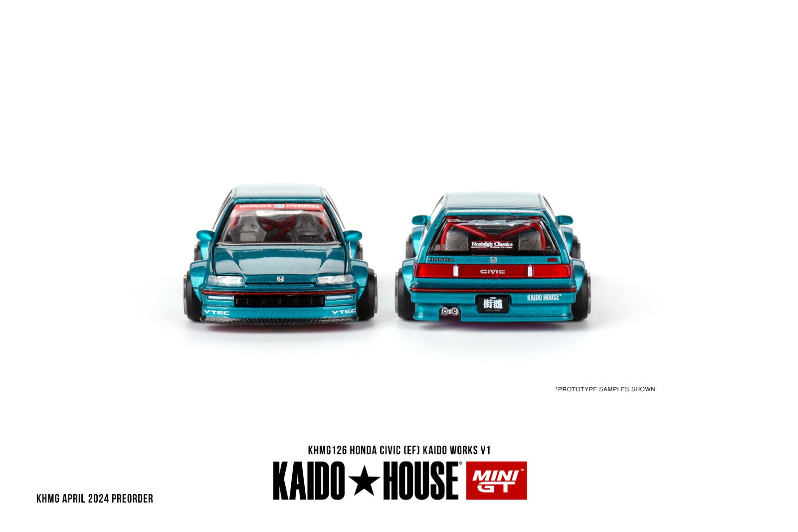 MINI GT x Kaido House 1/64 HONDA CIVIC (EF) KAIDO WORKS V1 KHMG126