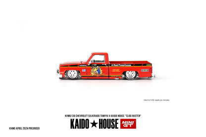 MINI GT x Kaido House 1/64 CHEVROLET SILVERADO TAMIYA X KAIDO HOUSE “CLOD BUSTER” KHMG130