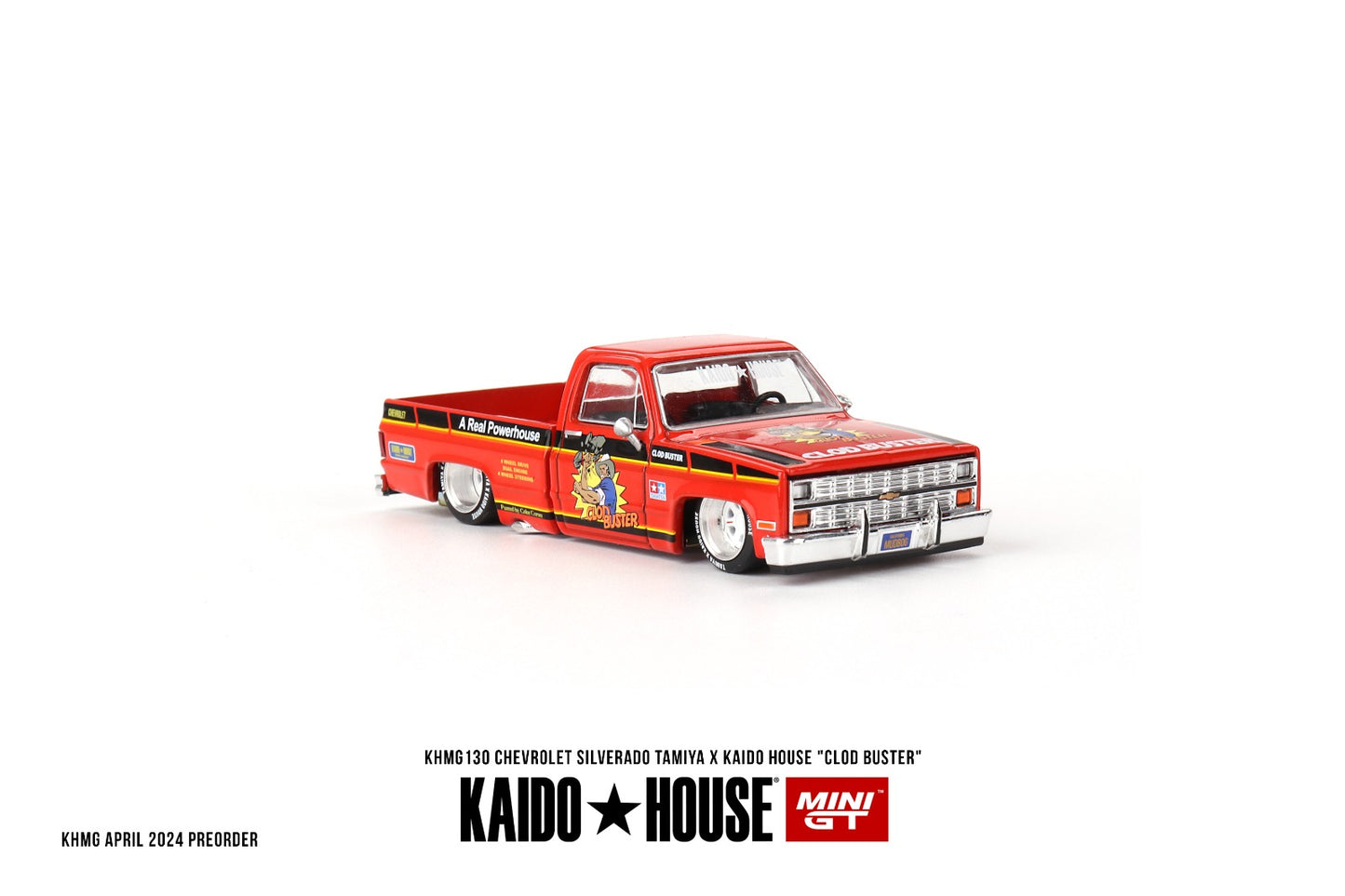 MINI GT x Kaido House 1/64 CHEVROLET SILVERADO TAMIYA X KAIDO HOUSE “CLOD BUSTER” KHMG130