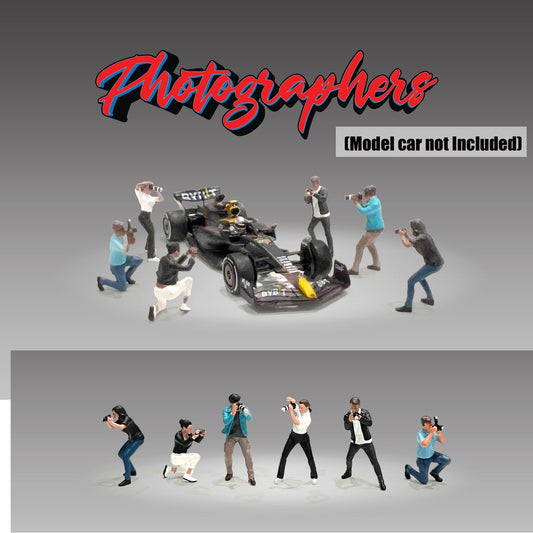 AMERICAN DIORAMA 1/64 Figure Set - Photographers AD-2414