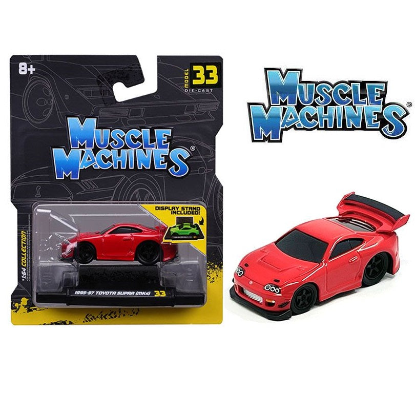 Muscle Machines 1/64 1995 Toyota Supra (MK4) Limited Edition – Red 15573RD