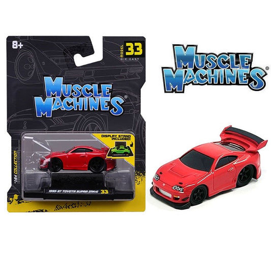 Muscle Machines 1/64 1995 Toyota Supra (MK4) Limited Edition – Red 15573RD