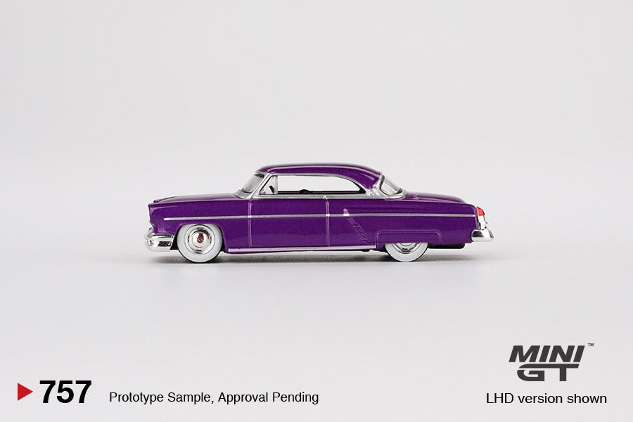 MINI GT 1/64 Lincoln Capri Hot Rod 1954 Purple Metallic MGT00757-L