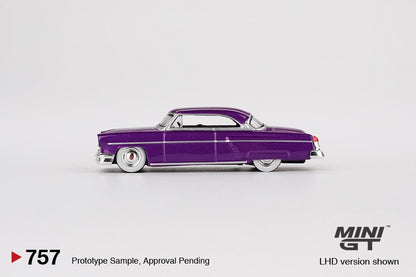 MINI GT 1/64 Lincoln Capri Hot Rod 1954 Purple Metallic MGT00757-L