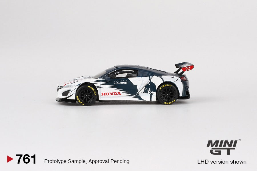 MINI GT 1/64 Honda NSX GT3 EVO Alpha Tauri Yuki Tsunoda 2023 Red Bull Formula Nurburgring MGT00761-L