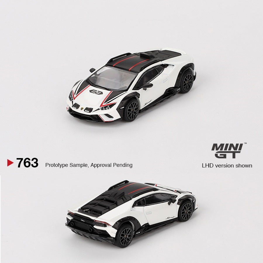 MINI GT 1/64 Lamborghini Huracán Sterrato Bianco Asopo MGT00763-L